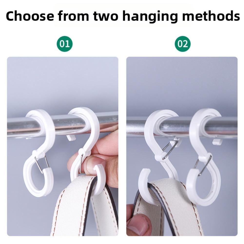 For Kitchen Transparent White S-Hooks Transparent S-shaped Hooks For Home Transparent Plastic Clear Plastic Finish
