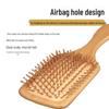 Natural Bamboo Wood Air Cushion Massage Detangling Comb for Curling and Hairdressing