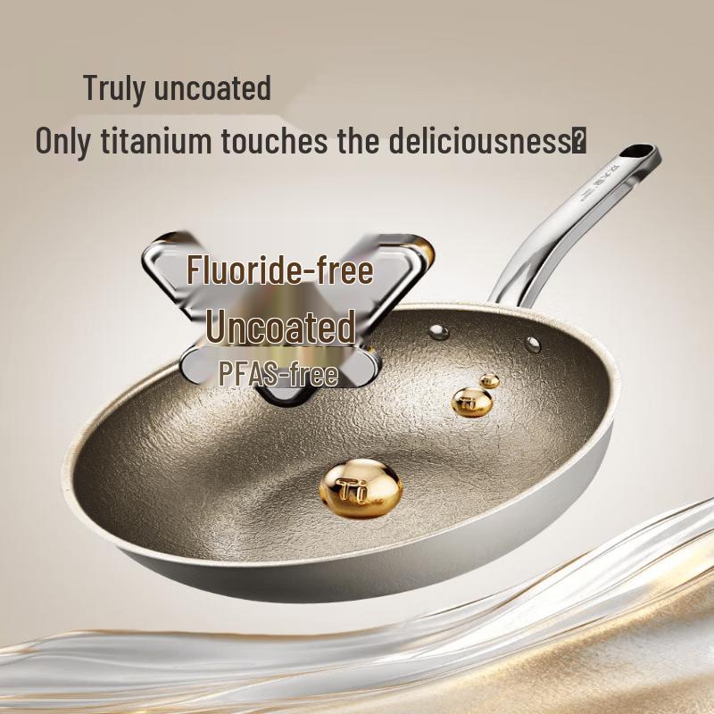 COOKER KING Pure Titanium Non-Stick Wok 32cm