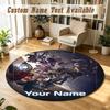 Honkai Star Rail Personalized Round Rug Support Custom Name, Soft Home Decor Mat