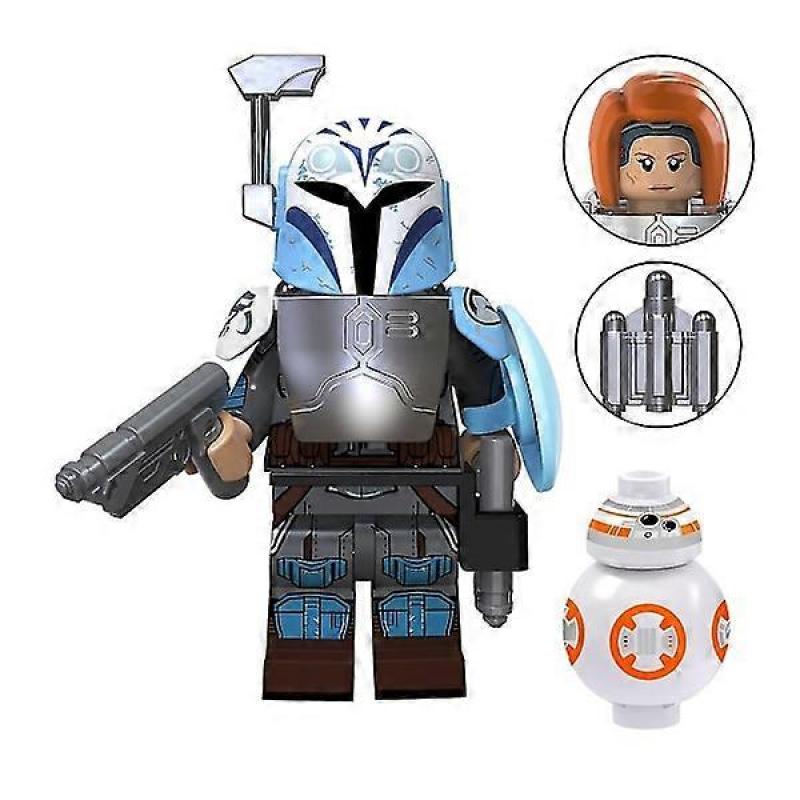 8 Stück Star Wars The Mandalorian Bausteine Mini-Actionfiguren Zusammengebaute Minifiguren Spielzeug Kinder Erwachsene