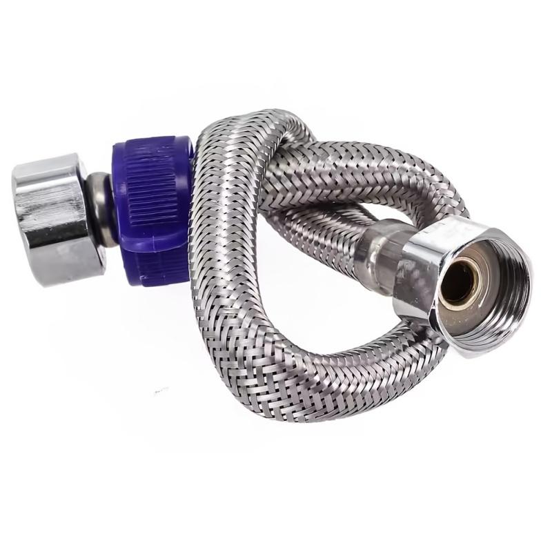 50cm Bathroom Faucet Toilet Hose Stainless Steel Corrugated Pipe Heater Connector Plumbing Supply Hose Water Tube G1/2 Interface