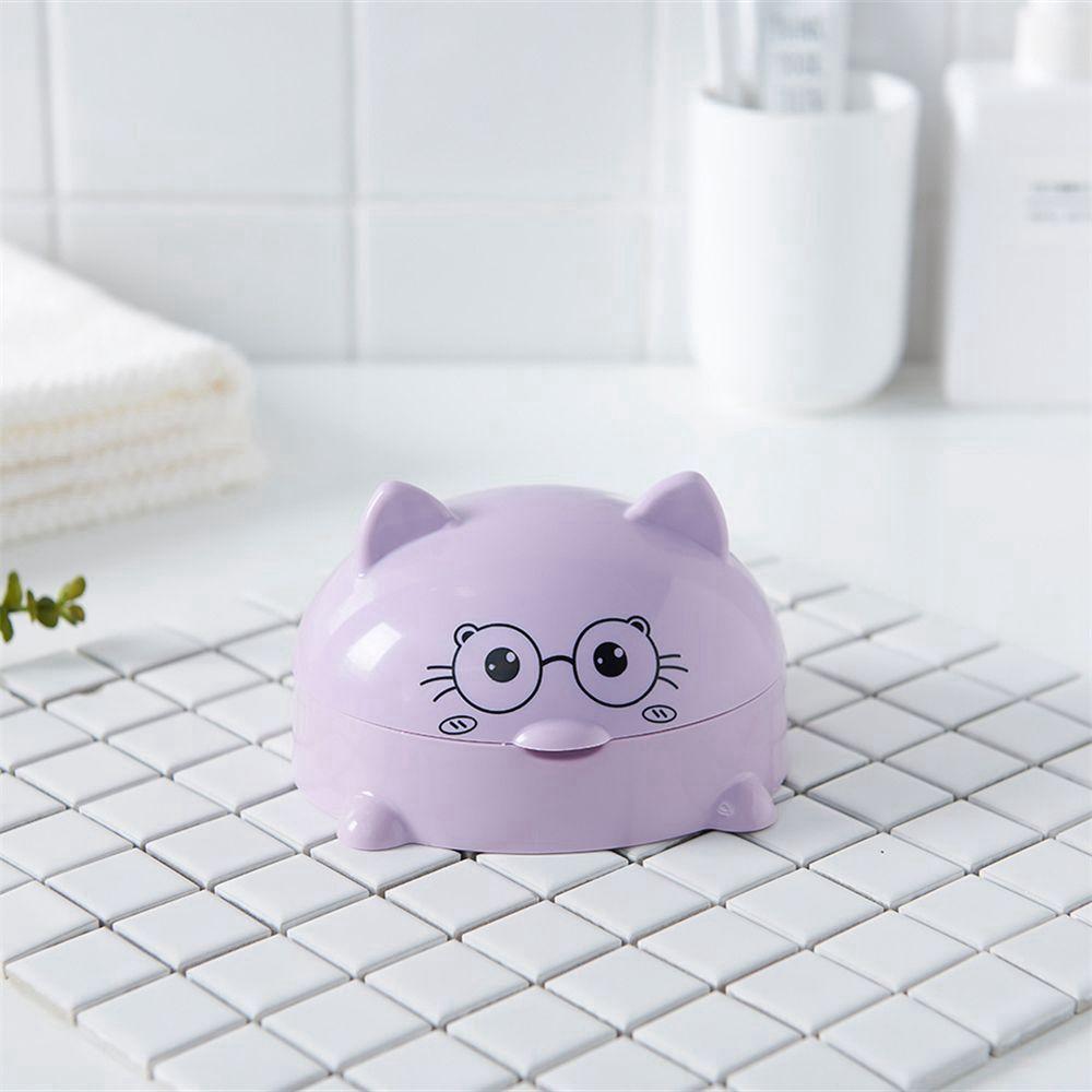 

Чехол-поднос для домашнего хранения, тарелка, держатель для мыла, мыльница, принадлежности для ванной комнаты, мыльница фиолетовый