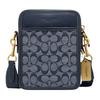 Sullivan Jacquard Fabric Cow Leather Crossbody Bag , Shoulder Bag Small Men's Denim (Unisex) Crossbody Bags CG996 B4DE
