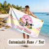 Personalized Beach Towel,La Granja de Zenón Custom Printed Name Text, Super Absorbent Towel For Beach Vacation