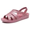 Sandals for Women, Summer New Style Fashionable Flat Heel Non Slip Wear-resistant Cool Slippers for Outdoor Wear