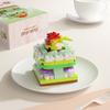 Mini Building Block Food Construction Set Bricks Toys for Children 8 Year Micro Bricks for Adults Birthday Gifts Cake Decoration