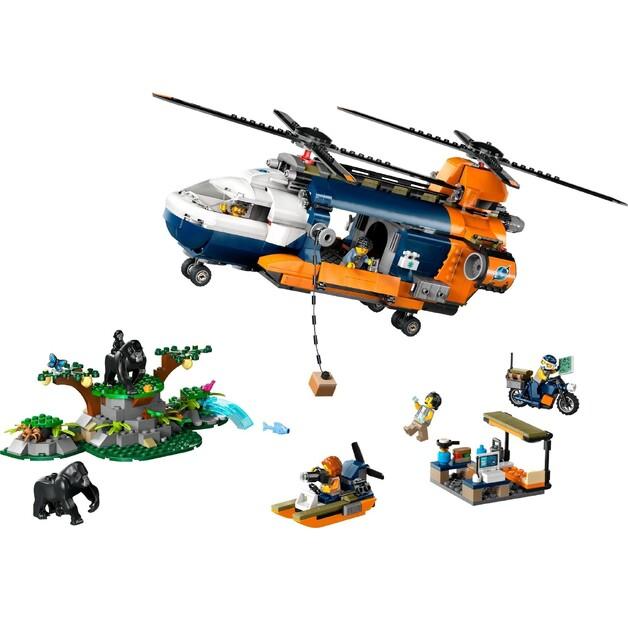 LEGO City 60437 Jungle Explorer Helicopter At Base Camp