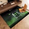 1 Stück Monster Energy LOGO Druck Teppich - Weich, Waschbar, Rutschfest, Indoor-Matte, Wohnzimmer, Home-Office Dekorativer Teppich, Büro Dekoration