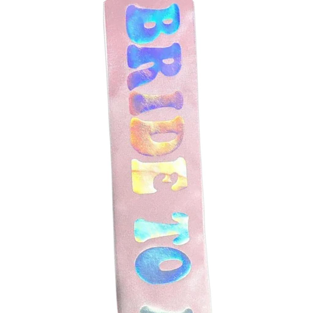 Bridal Sash for Bachelorette Party Decorations Bride To Be Gift Bridal Shower Wedding Bride To Be Sash Photo Props