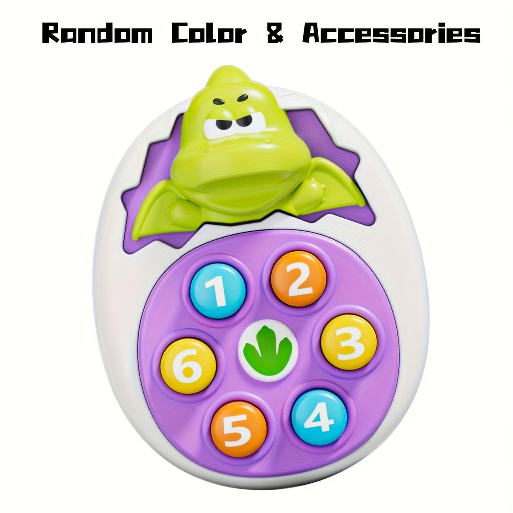 Dinosaur Press and Tap Enlightenment Toy - Interactive Learning with Vibrant Colors, No Electricity Needed, Perfect for Toddler