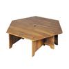 Captain Stag Hexa Center Table with Storage Bag CS Classics UP-1040 Multi, Approx. 97 X 84.5 X 27cm