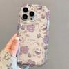 Purple Floral Tutu for iPhone15promax Mobile Phone Case 13 Cartoon 14plus Niche 12 Soft XS New