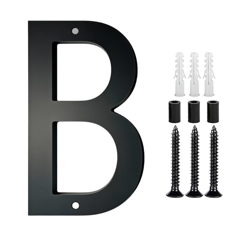 Modern Acrylic House Number Plate Door Label Number Plate Sign with Screw Modern Numbers Address Sign Easy Installation