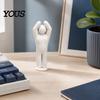 Stress Relief Desk Accessory 1/8Pcs 3D Printed Game Character Figure, Sitting Standing Lying Man Figurine, Unique Action Figure Abstract White Statue,