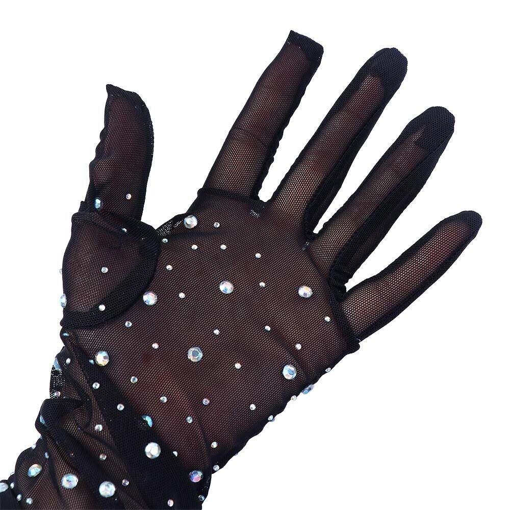 Transparent Long Gloves Mesh Bride Wedding Gloves Fashion Sun Protection Mittens Women