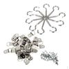 60 Pieces D-Ring Picture Photo Painting Mirror Strap Hangers Screws Eye Hooks Multi Purpose DIY
