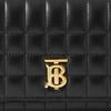 Burberry Lola Bag With Metal Logo Magnetic Closure Chain Quilted Lambskin Leather Shoulder Crossbody Bag Women Bags Black 80661761