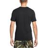 Nike Printed Check Round Neck Casual Short Sleeve T-Shirt Men Tops Black FJ7129-010