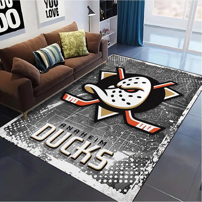 Anaheim Ducks Carpet Rug for Living Room Bedroom Home Sofa Decoration,Kids play Non-slip Floor Mat