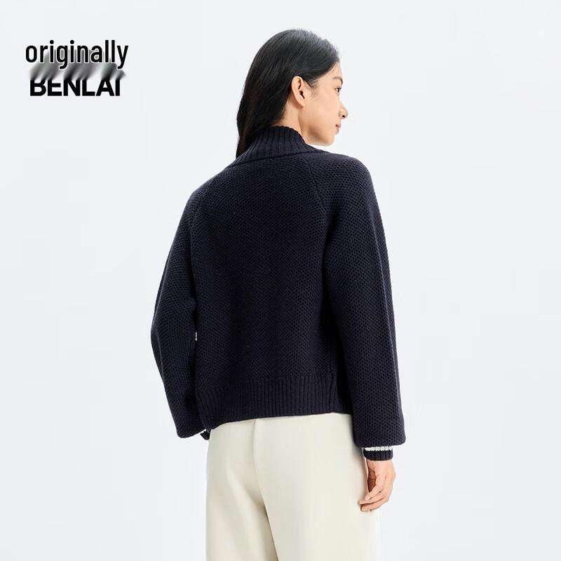 Benlai Damen Winter Strickjacke mit Stehkragen BNT950010