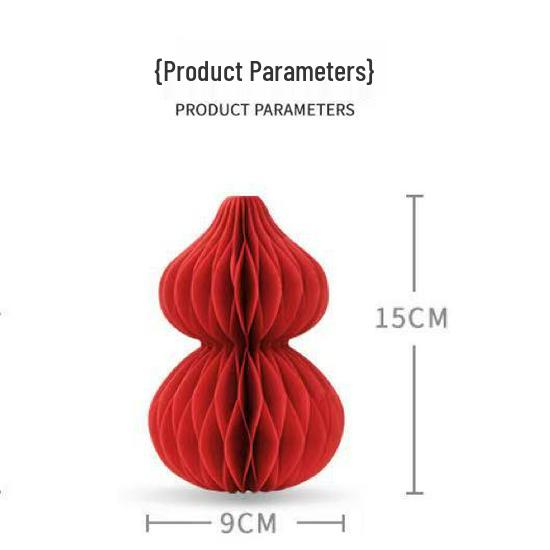 Chinese Red Gourd Paper Decorations for New Year and Spring Festival