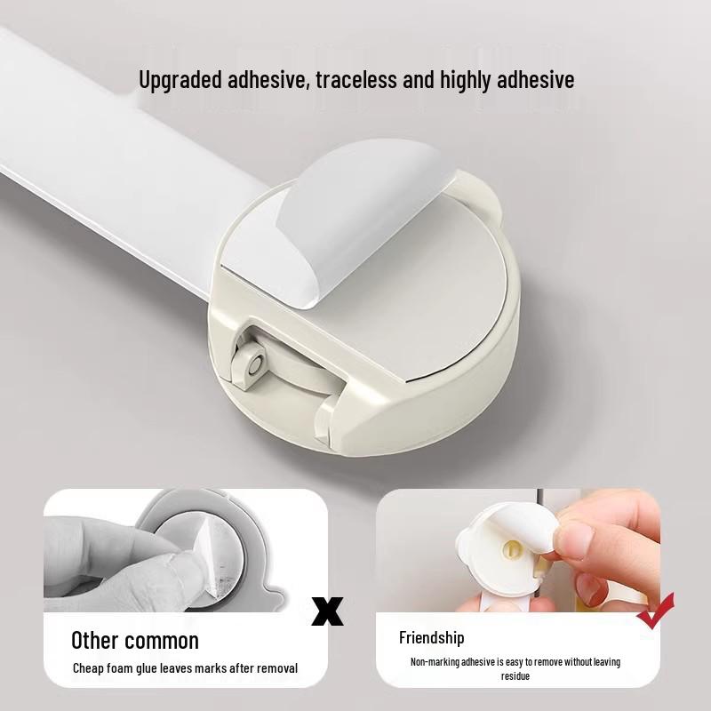 Child Safety Lock: Anti-Pinch Drawer, Cabinet, and Sliding Door Latch