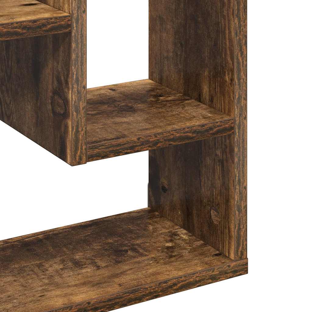 Wall Shelf Smoked Oak 36 x 16 x 90 cm Particleboard