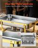2 Packs Chafing Dishes for Buffet Set, 8.5L Stainless Steel Chafer, for Banquet Party Wedding, Rectangle Buffet Server and Warmer, with 1 Full & 2