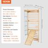 Schwedische Sprossenwand Kletterwand 5 in 1 Holz Indoor Spielplatz Kletterspielzeug