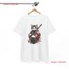 Cat Samurai Japanese T Shirt Vintage Unisex Designer Clothes Breathable Streetwear Stretched Comfortable