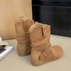 Women's 2025 Autumn and Winter New Mid-calf Boots with Built-in Height-enhancing Heeled Boots