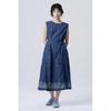 Benetton Paisley Denim Sleeveless Dress Baop70631