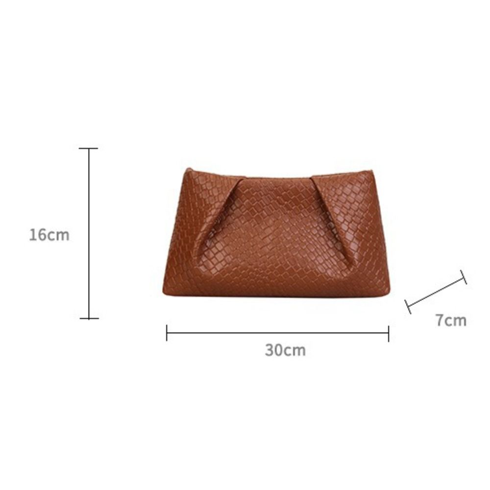 High End Large Capacity Clutch Bag Embossed Pattern Multifunctional Shoulder Bag Lightweight Luxury Design Evening Bag Dates