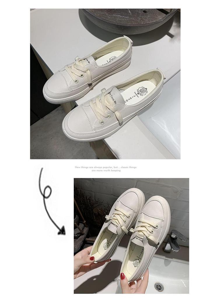 2025 Trendy Women's White Casual Canvas Shoes: Simple & Stylish for Summer Travel