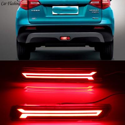 Car Flashing Led Brake Lights Rear Bumper Lamp Reflector Tail Lamp For Suzuki Ertiga Ciaz Vitara S-Cross SX4 Splash Car Styling