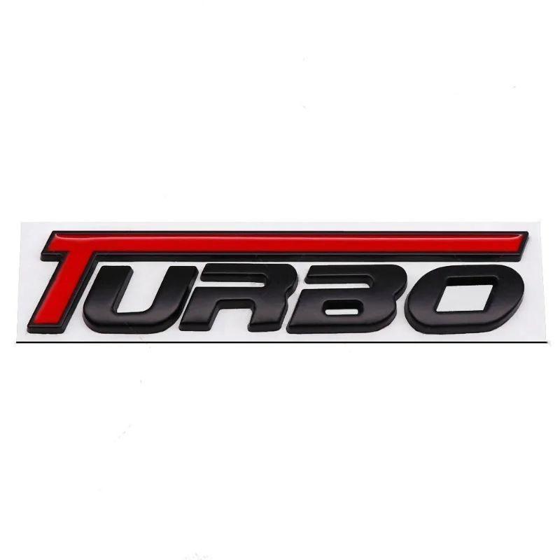 Style de Voiture Nouveau Design Logo Turbo Coloré Métal 3D Alliage de Zinc Emblème Universel d'Aile Autocollant Décalcomanie de Badge de Coffre Arrière