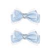 Lace Stripe Satin Bow Hair Clip Heart Rhinestone Barrettes Women Lolita Daily Wedding Party Hair Accessories Hair Clips Forwomen