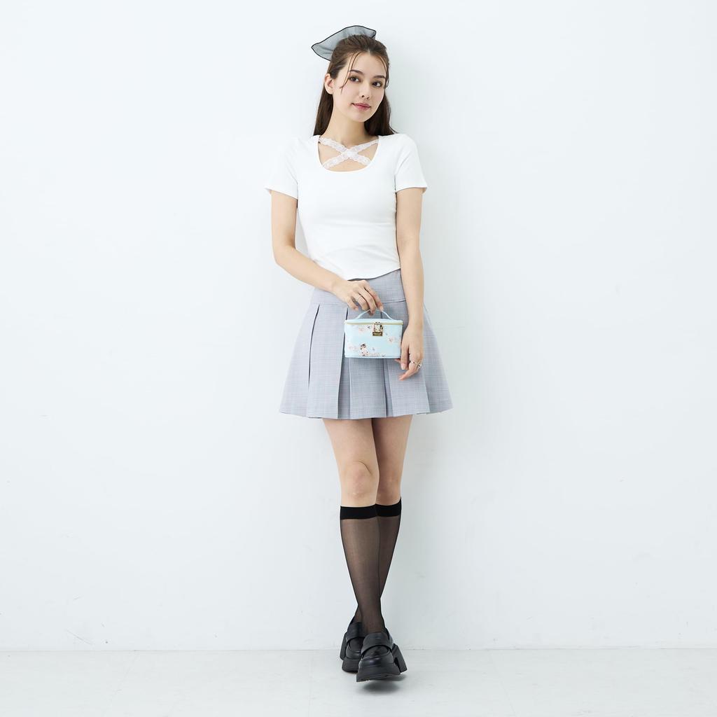 Paul Joe Accessoires Pouch With Handle Chrysantheme And Nounette Mint & PJA-P1353