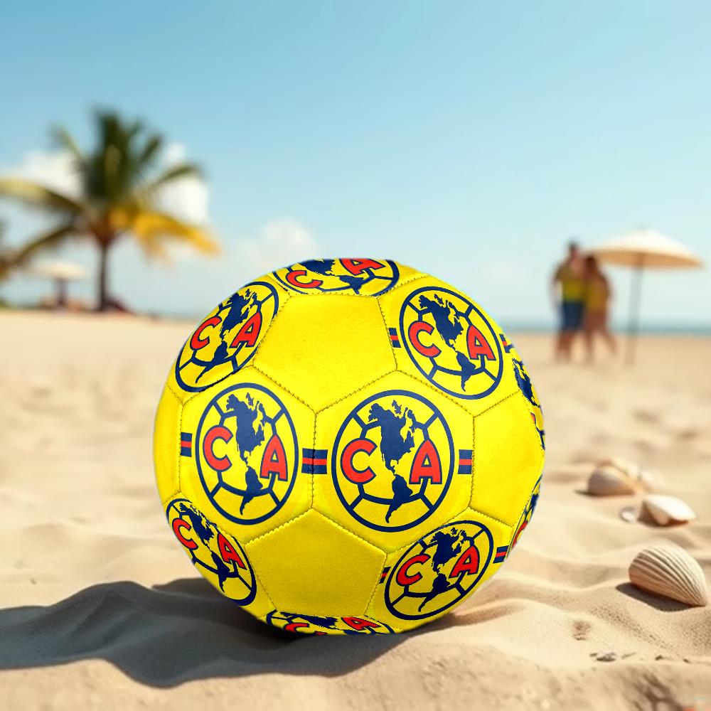 Club America Soccer Ball, colorful, suitable for all ages, machine-stitched, PVC material, competition grade, durable and high bounce