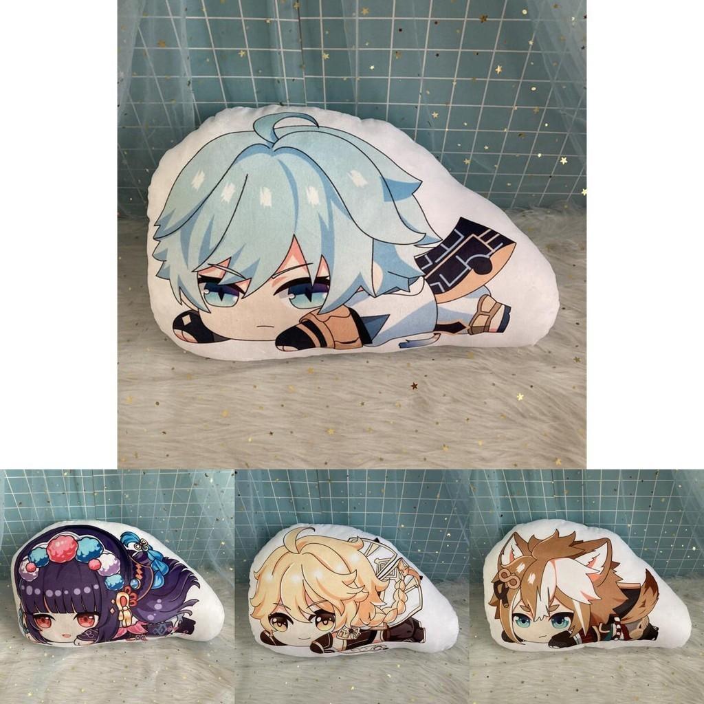 Cute Genshin Impact Zhongli Nilou Sucrose Sleepy Plush Doll Cushion Pillow Xmas Gift