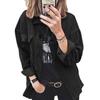New Women Corduroy Jacket Button Casual Coat Fall Winter