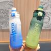Student Fitness Water Bottle With Large Capacity And Gradient Colors For Travel And Gym