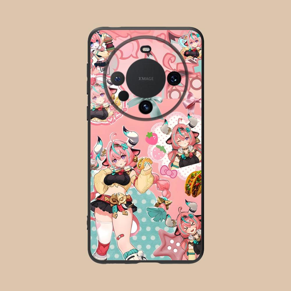 Game GI Varesa Matte TPU Mobile Phone Case for Huawei Mate 60 50 40 30 20 10 Pro Plus Lite E 5G Colorful Printing Cover