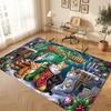 Christmas Theme Soft Crystal Velvet Rug Custom Name & Text Print Non Slip Floor Rug for Bedroom Living Room