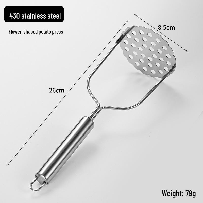 Stainless Steel Potato & Garlic Masher for Baby Food