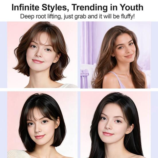 Hair Root Volumizer Electric Heated Volume Clip, 2 Heat Settings Volumizing Comb Rechargeable Lift Bangs Styling for Fine Flat