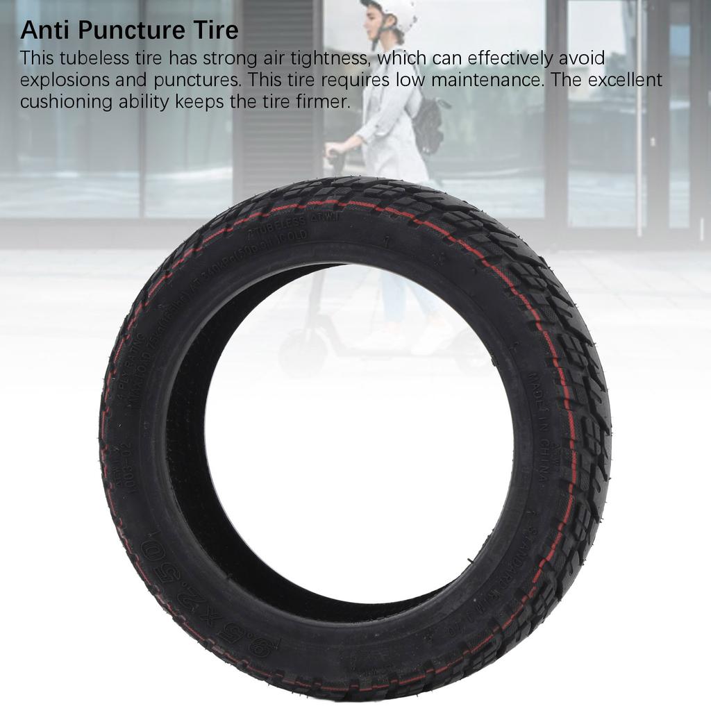 9.5x2.50 Anvelopă Scuter 9.5 Inch Anvelopă Fără Cameră Anvelopă Exterioară Vid cu Valvă pentru Trotinetă Electrică KQi3