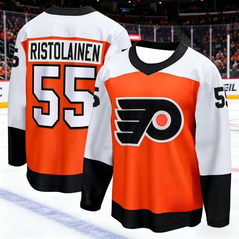 Men's New Style American Hockey Training Suit - 3D Printed Pattern, Breathable, Dri-fit, Speed Dry, Captain Sleeve T-Shirt Kids