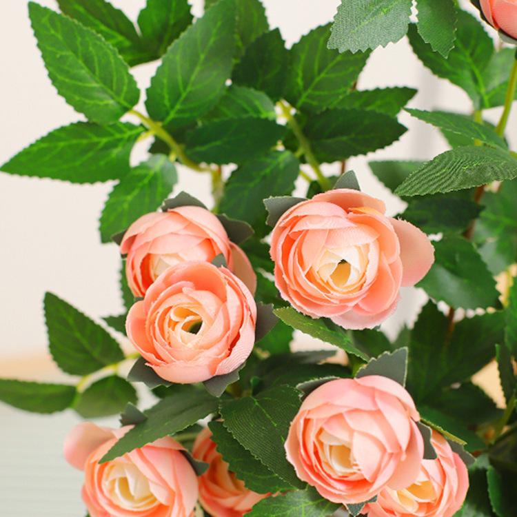 Rose Artificial Floral Arrangement - Silk & Dried Flowers for Home Décor